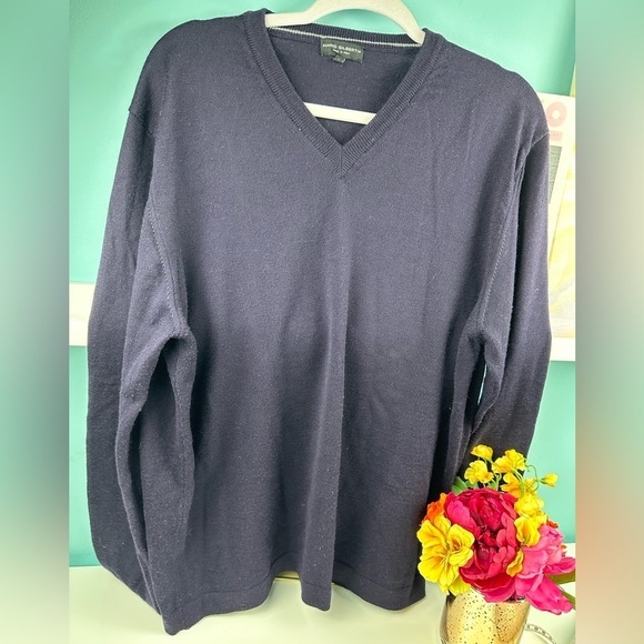 Italian extrafine merino 100% wool, mens sweater, size Large - Picture 1 of 11